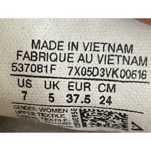 Converse Womens size 7 CT All Star Shoreline 537081F Black canvas  Sneaker Shoes - Picture 8 of 8